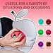 Gila3 4 Pack Jumbo Squishies Slow Rising - Banana, Peach, Strawberry And Apple Fruit Squishy - Cream Scented Kawaii Toy - Set of 4 Huge Squishies.