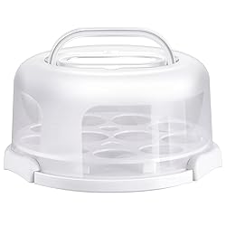 Ohuhu Cake Container, Cake Carrier with Lid and