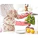 kilofly 2 Pairs Long Cuff Waterstop Dishwashing Cleaning Household Latex Gloves