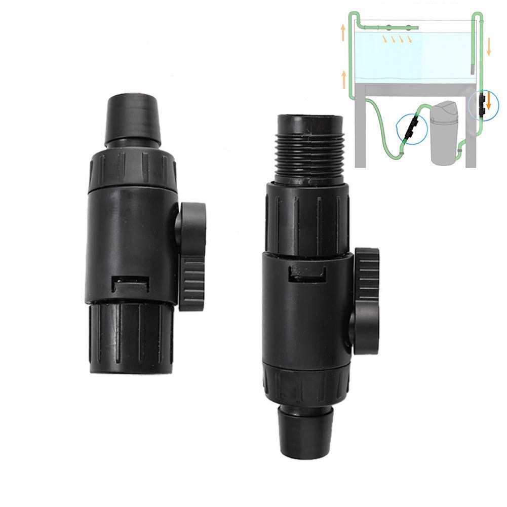 Fydun Aquarium Control Valves, 16mm Aquarium Water Flow Control Valve Fish Tank Aquarium Quick Release Connector(16mm)