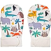 Waterproof Sensory Chew Gloves for Kids Autism Sensory Products Bite Sleeves, Stop Nail Biting Teething Mittens Oral Therapy,Bite Proof Gloves for Autistic Special Needs(Animal Cartoon, Small)