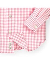 Hope & Henry Gingham - Camisa de popelina para niño