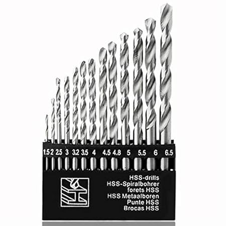 Hotdeal Market 13 Pieces Drill Bits Set for Wood, Malleable Iron, Aluminium, Plastic etc.