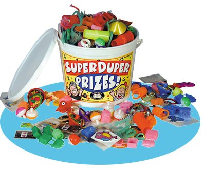 Super Duper Publications Prize Bucket of Motivational Toys & Prizes Educational Learning Resource for Children