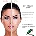 Jade Roller for Face and Gua Sha Scraping Tool Kit with Carry Pouch - Natural Stone Anti Aging Beauty Facial Massage Set - Beautiful Skin Detox Helps Reduce Wrinkles, Puffy Eyes, Fine Lines