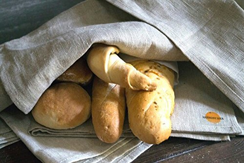 Professional Bakers Couche Pure Flax Linen 100% Bake Ware Canvas Bread Baguettes loafs Proofing Cloth (33x34) - Thumbnail 4