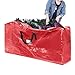 Christmas Tree Storage Bags - Set of 2 Woven Totes for up to 16-Foot Artificial Trees - Protects Holiday Decorations from Damage by Elf Stor (Red)