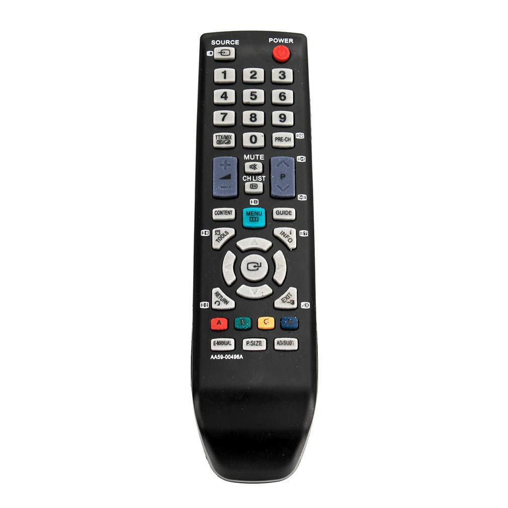 VINABTY AA59-00496A Remote Control Replaced for Samsung LED LCD Plasma TV Monitor LA19D400E1M LE26A456C2D LA32D403E2M LE40D504F7W PS51D530A5 LE-32D400 LE-32D403 LE-40D503 UE-19D4003 UE-22D4003
