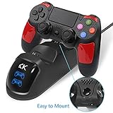 PS4 Controller Charger, Dual USB Fast Charging Playstation 4 Gamepad Handset with 3.2ft Cable for Sony PS4/PS4 Slim/PS4 Pro Controllers(