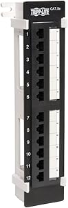 Tripp Lite 12-Port Wallmount Cat5e Patch Panel 568B, RJ45 Ethernet(N050-012)