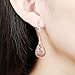 Jechin Women's Rose Gold Plated Skeleton Dangle Earrings