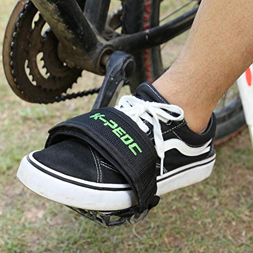 Domybest Bicycle Foot Pedal Straps Anti-Slip Toe Clip Cycling Fixed Gear Bike (Black) - Thumbnail 3
