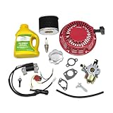 Everest Tune Up Kit for Honda GX240 GX270 Recoil Carburetor Ignition Coil Spark Plug Air Filter 10W30 Oil