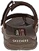 Skechers Women's Reggae Trailway Flip Flop, Chocolate/Cream, 7 M US