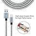 Frieso [3FT/3PACK] Lightning Cable Nylon Extra Long USB Cord Charging Cable for iPhone7,7plus,SE,6s,6s plus,6plus,6,5s 5c 5,iPad Mini,Air,iPad5,iPod (Gray).