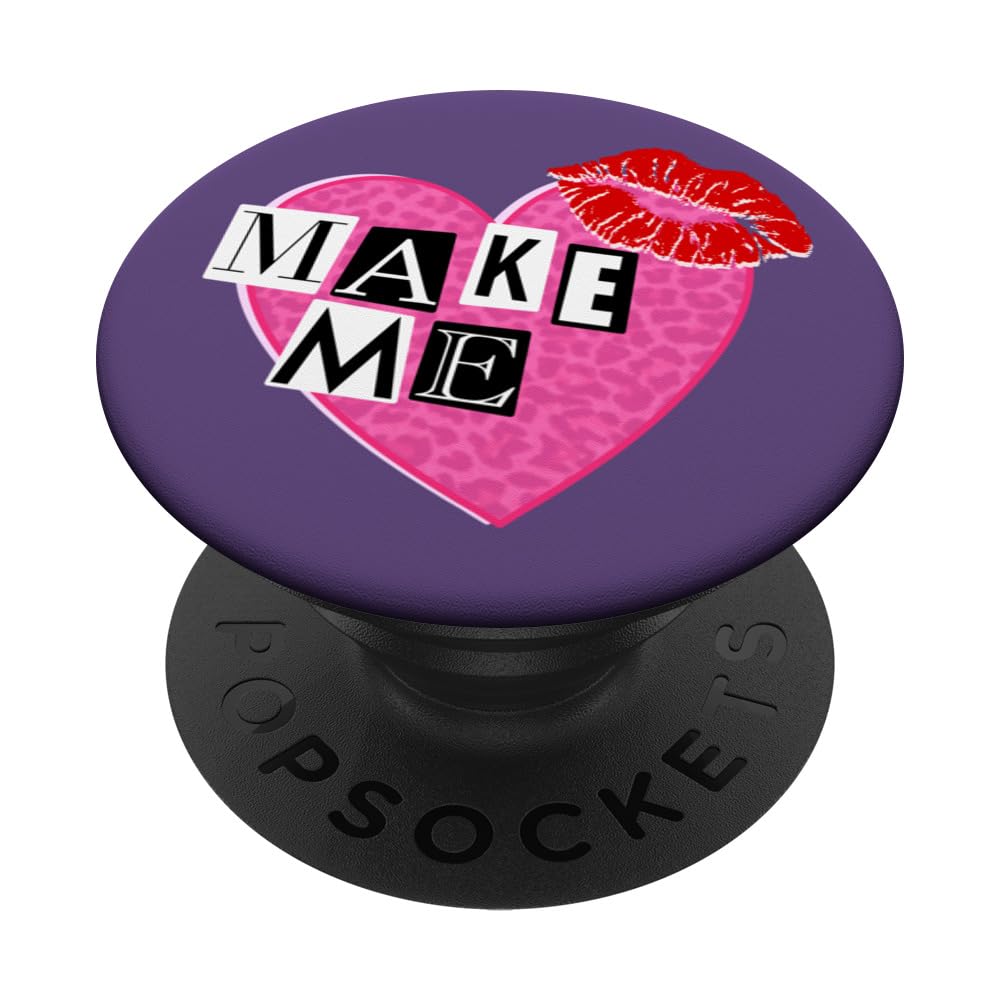 Y2K Aesthetic Preppy Pink Girls Cut Out Font Mcbling 2000s PopSockets Swappable PopGrip