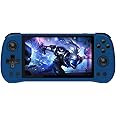 X55 Handheld Game Console with 5.5-Inch IPS Screen,HDMI Output RK3566 CPU, 4000mAh Battery Retro Portable Game Console for Kids and Adults（Blue）