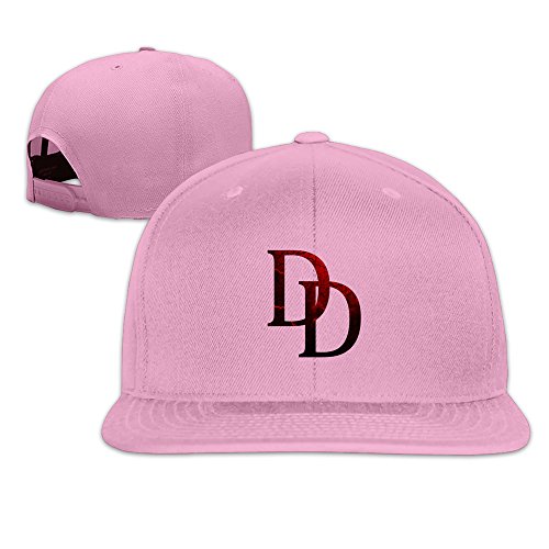Unisex Daredevil Adjustable Snapback Baseball Caps 100%cotton Pink One Size