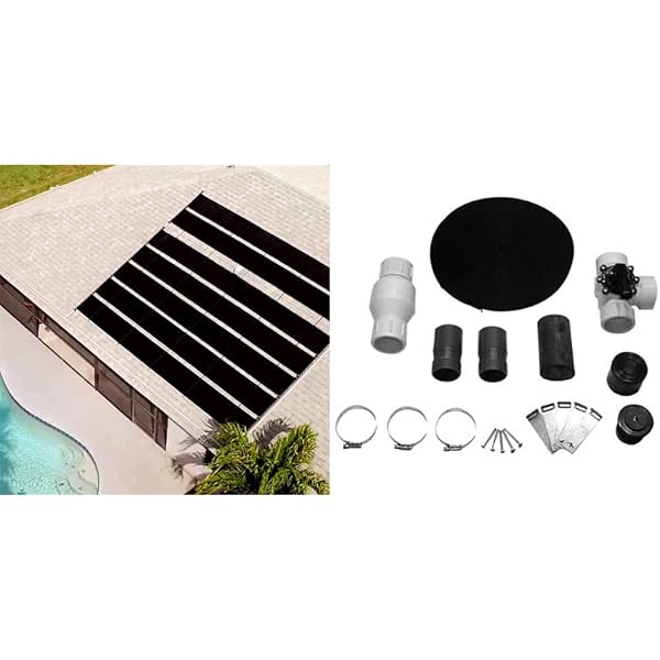 Amazon.com : Smart Pool S601 Inground Pool Solar Heating System, Includes  Two 2' x 20' Panels – Made of Durable Polypropylene, Raises Temperature Up  to 15°F – S601P, Pack of 1, Black