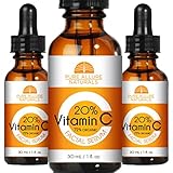 Vitamin C Serum, SALE Beauty Products for Anti Aging Skin Care - Contains Organic Vitamins C & E with Hyaluronic Acid Serum & Collagen - Get Rid of Age Spots & Dark Circles Under Eyes