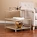 SEI Furniture Knox Mirrored 3-Tier Stair Step Accent Table, 20.5