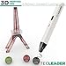 TECLEADER | 3D Printing Pen for Kids & Adults | Perfect Educational Toy for 3D Modeling, Printing and Doodling | Free Stencil EBook, 3 ABS Filaments & User Manual | Best Birthday Gift | Slim Design