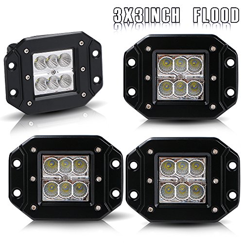 Buy Bumper Grill Offroad Work Lights Flood 3X3 4.5In Flush Pods Cube