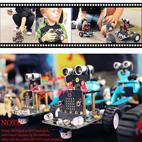 Yahboom BBC Micro:bit V2 V1.5 Coding Robot Car Kit STEM Education for ...