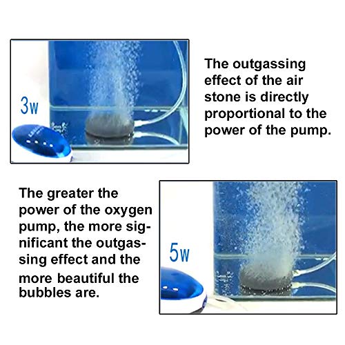 SNOMEL 10 Pcs 1.6 inch Small Round Air Stone Bubble for Aquarium Fish Tanks, Oxygen Diffuser Stone Air Bubbler Aerator for Hydroponics Nutrient Compost Tea