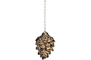BestGiftEver Miniature Pine Cone Rustic Ceiling Fan Pull, Brown, 1.5 Inch