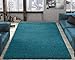 Indoor Solid Design Jute Back 3x5 Soft Shag Area Rug for Bedroom, Living Room, Dining Room, Office, 3'3