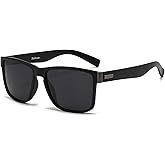 Solvue Polarized Sunglasses for Men UV400 Protection TR90 Lightweight Square Sun Glasses Frame