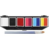 Anka Bella Professional Face Paint（60gm),Water Activated Face Body Painting Kit for Kids & Adults,Hypoallergenic & Non-Toxic,Perfect for Birthday Parties/Halloween/Carnival