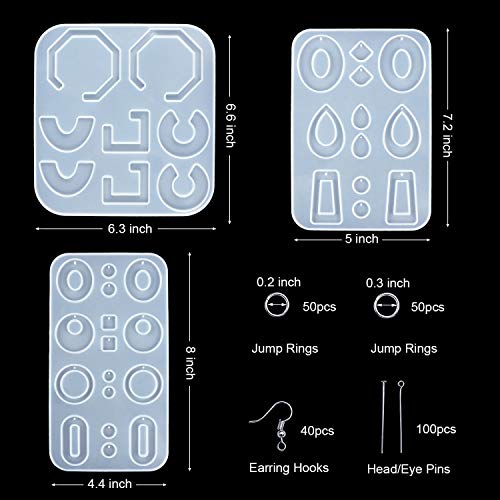 4 LETS+RESIN+Earring+Bohemian+Silicone