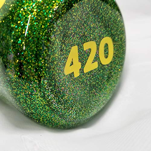 Stainless Steel Travel Mug Glitter Mason Jar - 420 Running Man - Gift - Thumbnail 6
