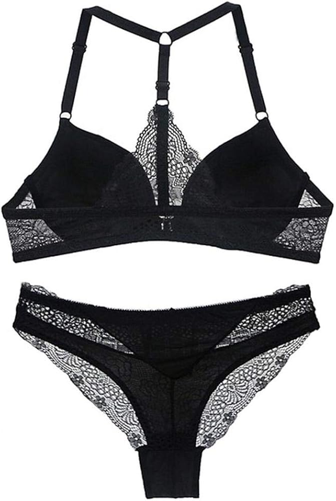 XQTX Sexy Lingerie for Honeymoon Sex Sexy Lace Bra Set, Front Buckle Y