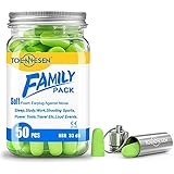 Toennesen Soft Foam Earplugs, Ear Plugs Noise Reduction for Hearing Protection,Sleeping,Working,Snoring,Shooting,Travel,Concerts,Hunting,Power Tools