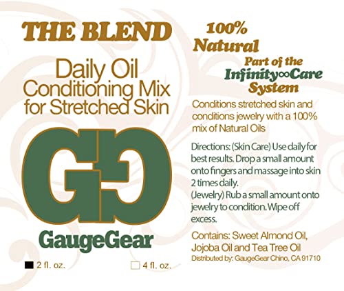 Gauge Gear Premium Stretched Ear Care Kit | Piercing Aftercare and Stretched Skin Care | Stretching Balm, Daily Oil