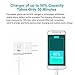 iMocker Fast Adaptive Wall Charger and USB Cable for Galaxy S7 S6/S6 Edge/Edge Plus S6 LG G2 G3 G4 Active Note 5 4 - White