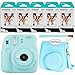 Fujifilm Instax Mini 9 Instant Camera (Ice Blue), Groovy Case and 5x Twin Pack Instant Film (100 Sheets) Bundle