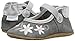 Robeez Girls' Mary Jane Soft Soles, Cool Water Grey 12-18 Months M US Infant