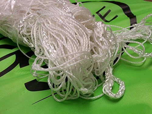 G3ELITE Soccer Goal Net, 12' x 6' x 2' x 4½' 3.5mm, 4" Square Knotted Twisted HDPE Twine, Official Regulation Size Portable Goal Replacement Netting (12 x 6 x 2 x 4 ½)