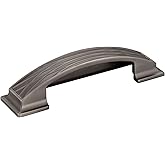 Jeffrey Alexander 536-96BNBDL Aberdeen 5" L Lined Cabinet Cup Pull - 96 mm Center-to-Center in Brushed Pewter