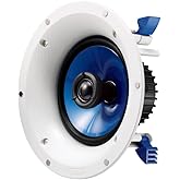 Yamaha NS-IC600 110 Watt 6.5-Inch 2-Way In-Ceiling Speakers - Pair (White)