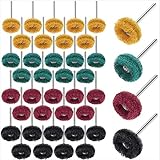 Tshya Buffing Wheel, 40 Pcs 1inch Nylon T-Type