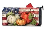 MailWraps Patriotic Pumpkin Mailbox Cover 01040