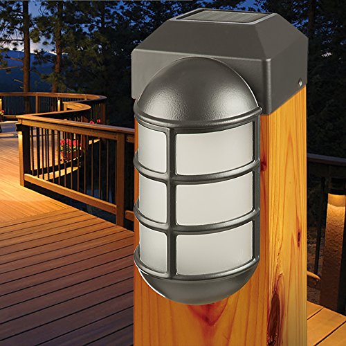 Sterno Home Paradise by Solar Cast LED Post Cap Light For 4x4 Posts
