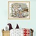 Joy sunday Stamped Cross Stitch Starter Kits Beginners Cross-Stitching Accurate Pre-printed Pattern - Old Two Mouth Grow Old Together 11CT 22''x18'', Frameless(picture printed R776)