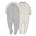 Gerber Unisex Baby 2-Pack Sleep 'N Play grey/ivory Newborn
