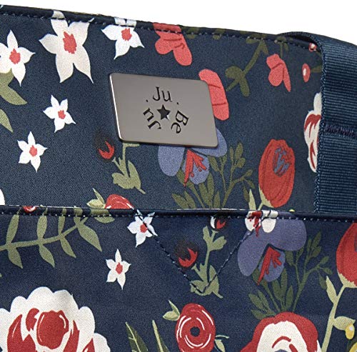 JuJuBe Encore Travel Diaper Tote Bag | Classic Collection | Lightweight, Everyday with Diaper Changing Pad | Midnight Posy, One Size